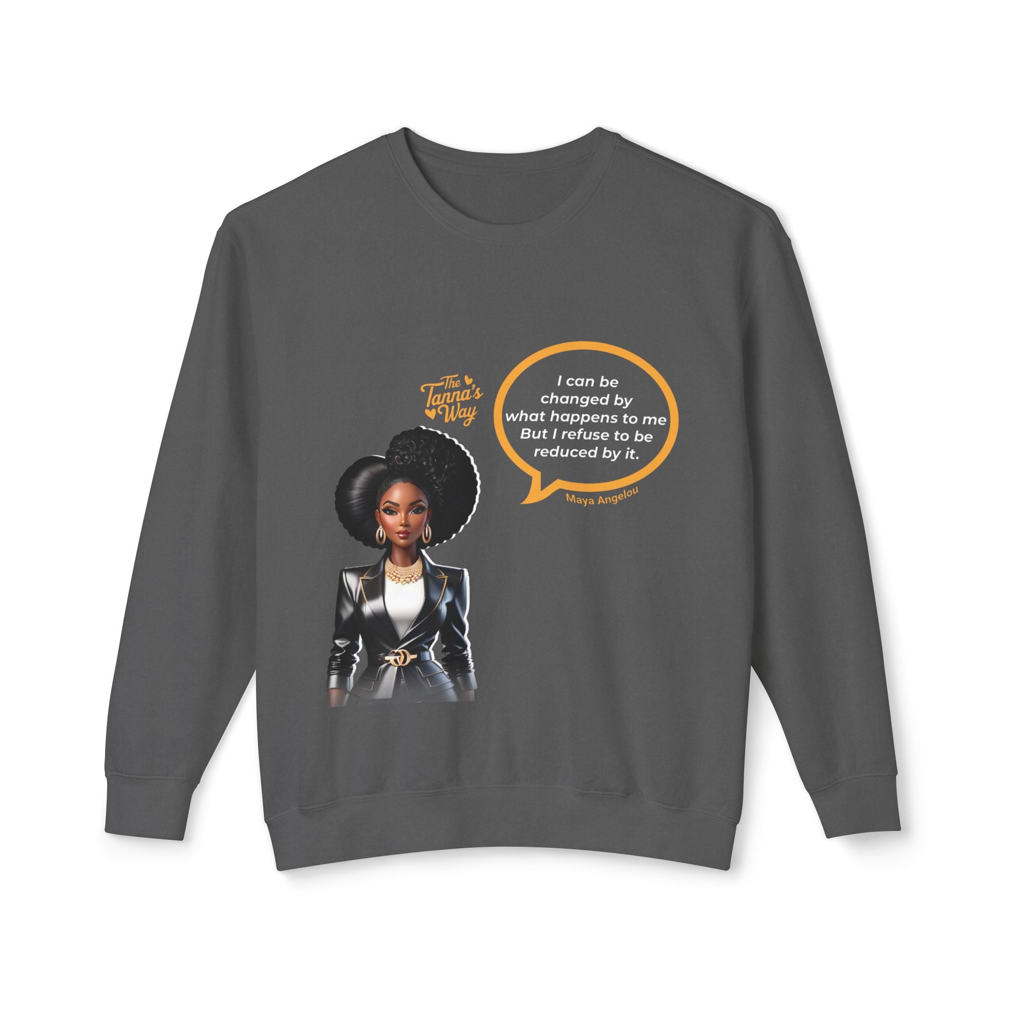Maya Angleou | Unisex Lightweight Crewneck Sweatshirt
